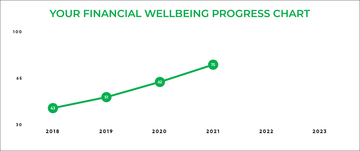 Financial Wellbeing Progress Chart